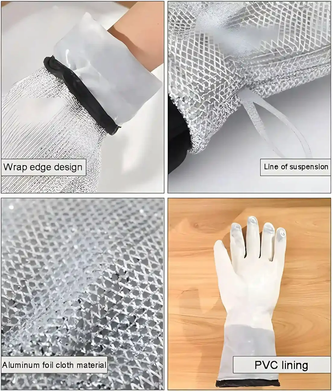 (1pcs) Wire Dishwashing Gloves | Dishwashing Rags For Wet And Dry Non - scratch Wire Dish Cloths For Washing… - Image 2