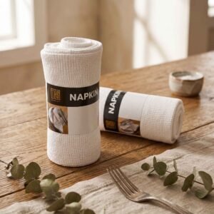 Premium Export Quality 100% Cotton Napkin (45x70 cm, 280 GSM) - Heavy - Duty Cloth Table Linen