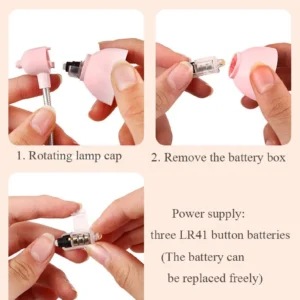 1Pc Mini Led Clamp Reading Lamp Night Lights (Random color)