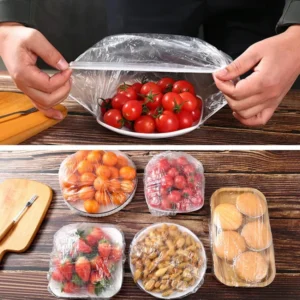 100pc Disposable Cling Film Cover Household Refrigerator Food Fruit Preservation Cover Dust - proof Plastic Fresh…