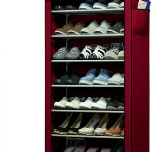 7 Layer Portable Dustproof Shoe Rack Non - woven Shoe Rack Storage Bag Closet Household Shoe Storage Rack Storage…