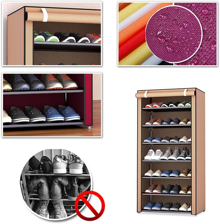 8 Layer Portable Waterproof & Dustproof Shoe Rack Non - woven Shoe Rack Storage Bag Closet Household Shoe Storage… - Image 3
