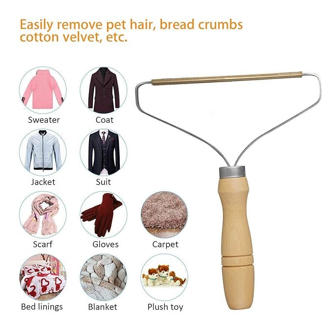 Portable Manual Hair Remover Coat Roller Hair Remover Double - sided Shaving Knife Pet Hair Cleaning Brush Sofa… - Image 4