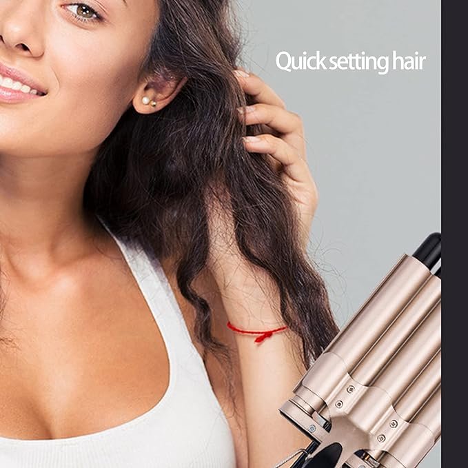 Hair Crimper, 5 Barrel Easy Curling Iron Wand 14 Levels Temperature Adjustable for Do Hairstyle for Girls for… - Image 5