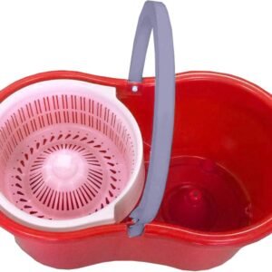 Magic Spin Mop Set - 360 Degree Microfiber Mop Head Home Clean Tools Microfiber ( Plastic Spinner )