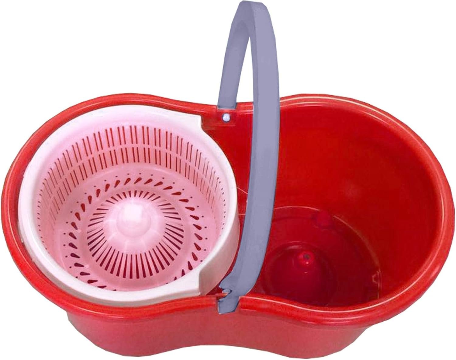 Magic Spin Mop Set - 360 Degree Microfiber Mop Head Home Clean Tools Microfiber ( Plastic Spinner )