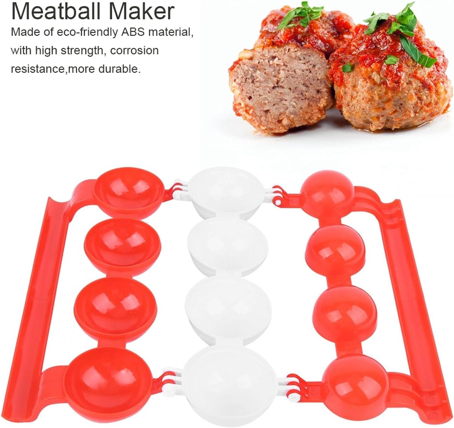 Meatball Maker Plastic Fish Ball Maker Meatball Scoop Meatball Spoon Homemade Stuffed Meatball Fish Ball Maker… - Image 2