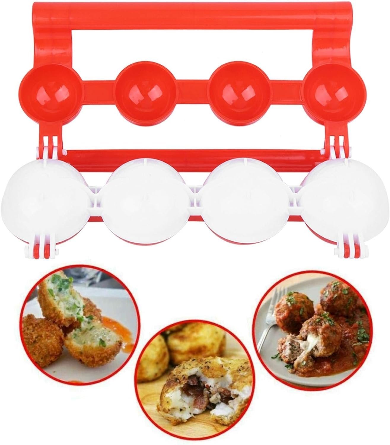 Meatball Maker Plastic Fish Ball Maker Meatball Scoop Meatball Spoon Homemade Stuffed Meatball Fish Ball Maker… - Image 3
