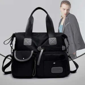 Splitter Handbag for Girls/Women Soft Large Capacity One - shoulder Shopping Bag