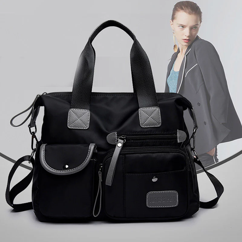 Splitter Handbag for Girls/Women Soft Large Capacity One - shoulder Shopping Bag