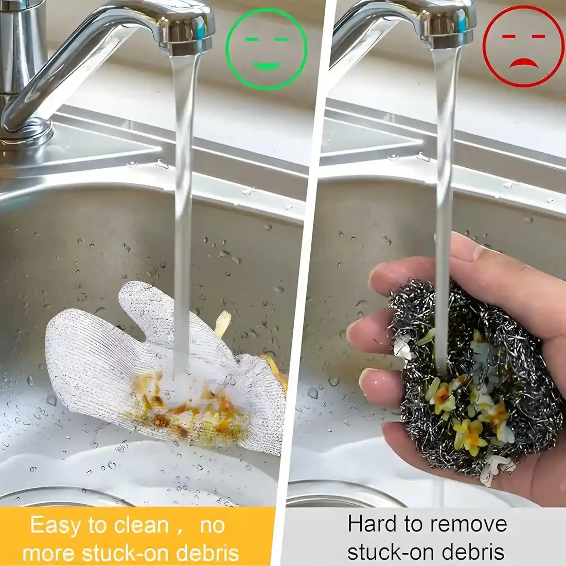 (1pcs) Wire Dishwashing Gloves | Dishwashing Rags For Wet And Dry Non - scratch Wire Dish Cloths For Washing… - Image 4
