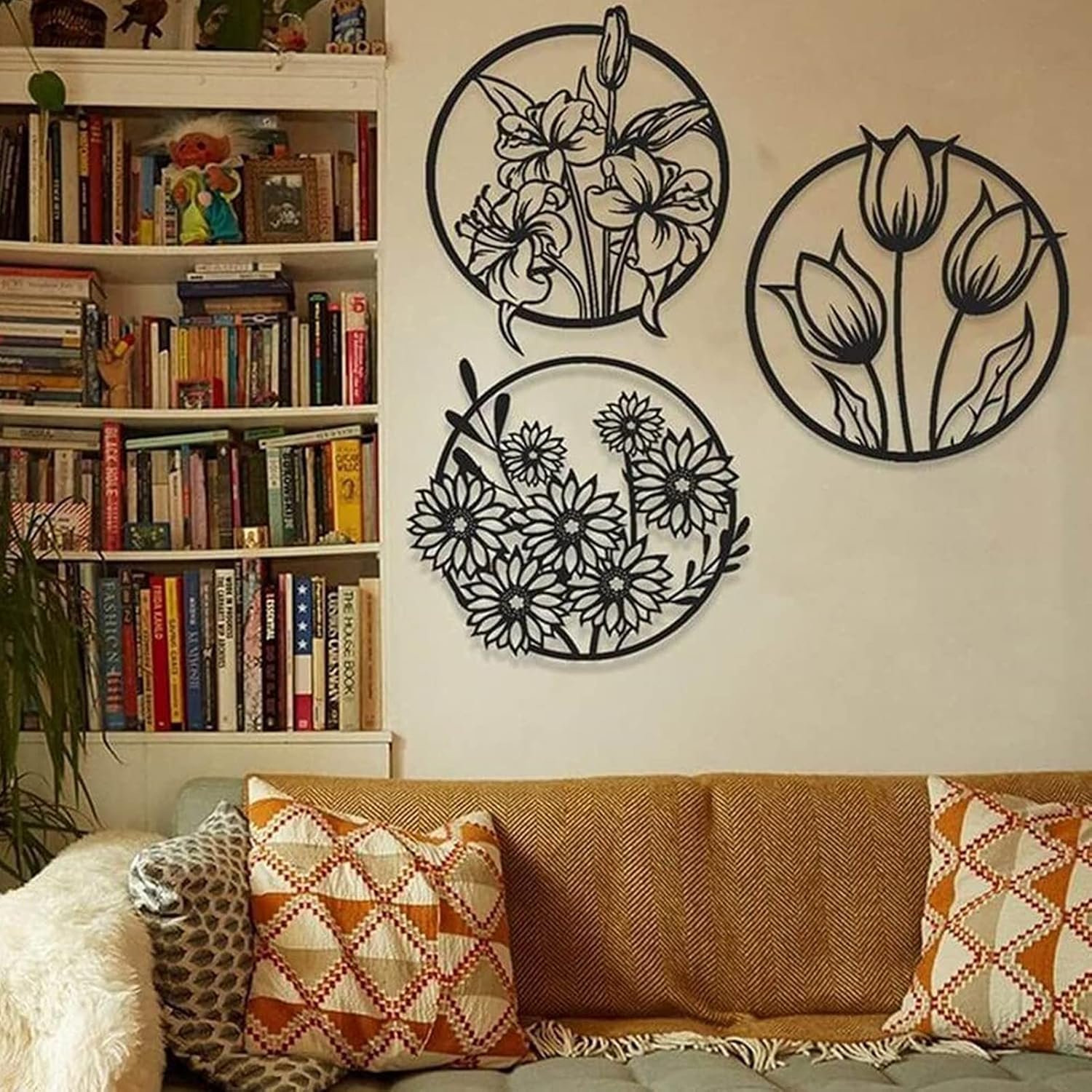 (3 pcs set )3D floral abstract Wooden Wall Art & Home Decoration / Item Home Décor Home Room & Wall Decor Wall Art - Image 2