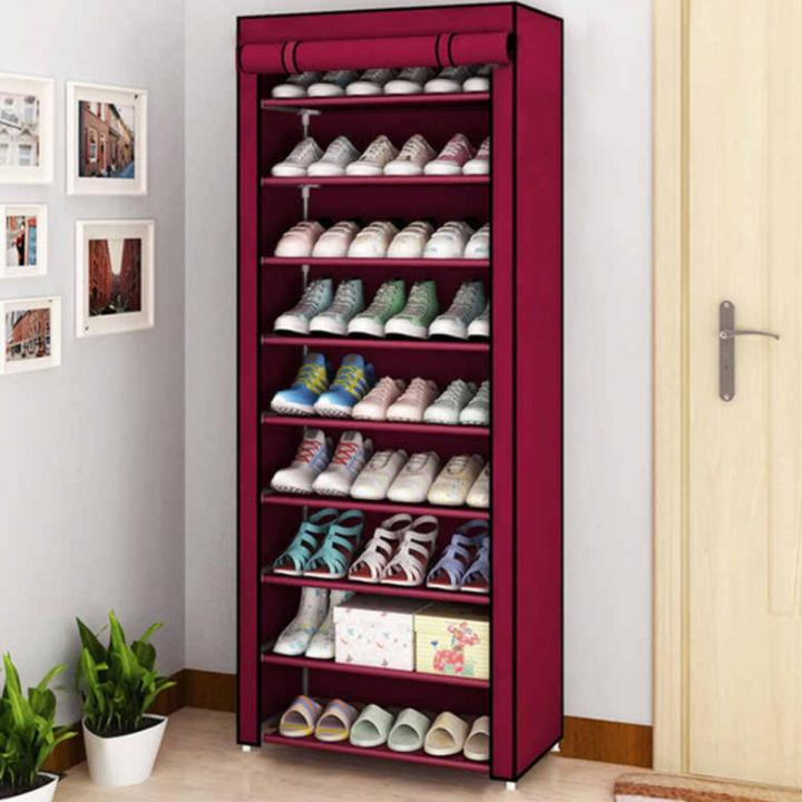 8 Layer Portable Waterproof & Dustproof Shoe Rack Non - woven Shoe Rack Storage Bag Closet Household Shoe Storage… - Image 4