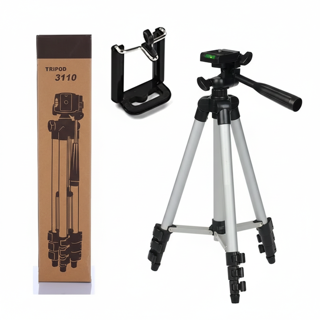 Tripod 3110 Portable Adjustable Aluminium Lightweight Camera Stand Tripod, with 3 - Dimensional Head and Quick… - Image 3