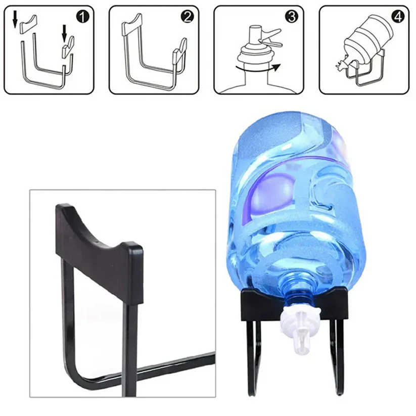 Portable Strong Water Dispenser Bottle Stand with Nozzle Tap (Random color) - Image 2