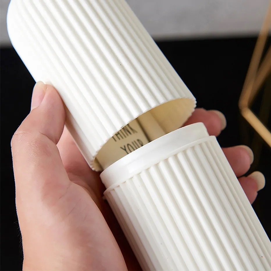 Portable Toothbrush Holder Case Toothpaste Storage Cup Household Travel (random color) - Image 2