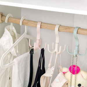 (1 piece) Multi - Purpose Hook Four - Claw Rotatable Coat Hooks Hanging Powerful Storage Rack House Kitchen Pot…
