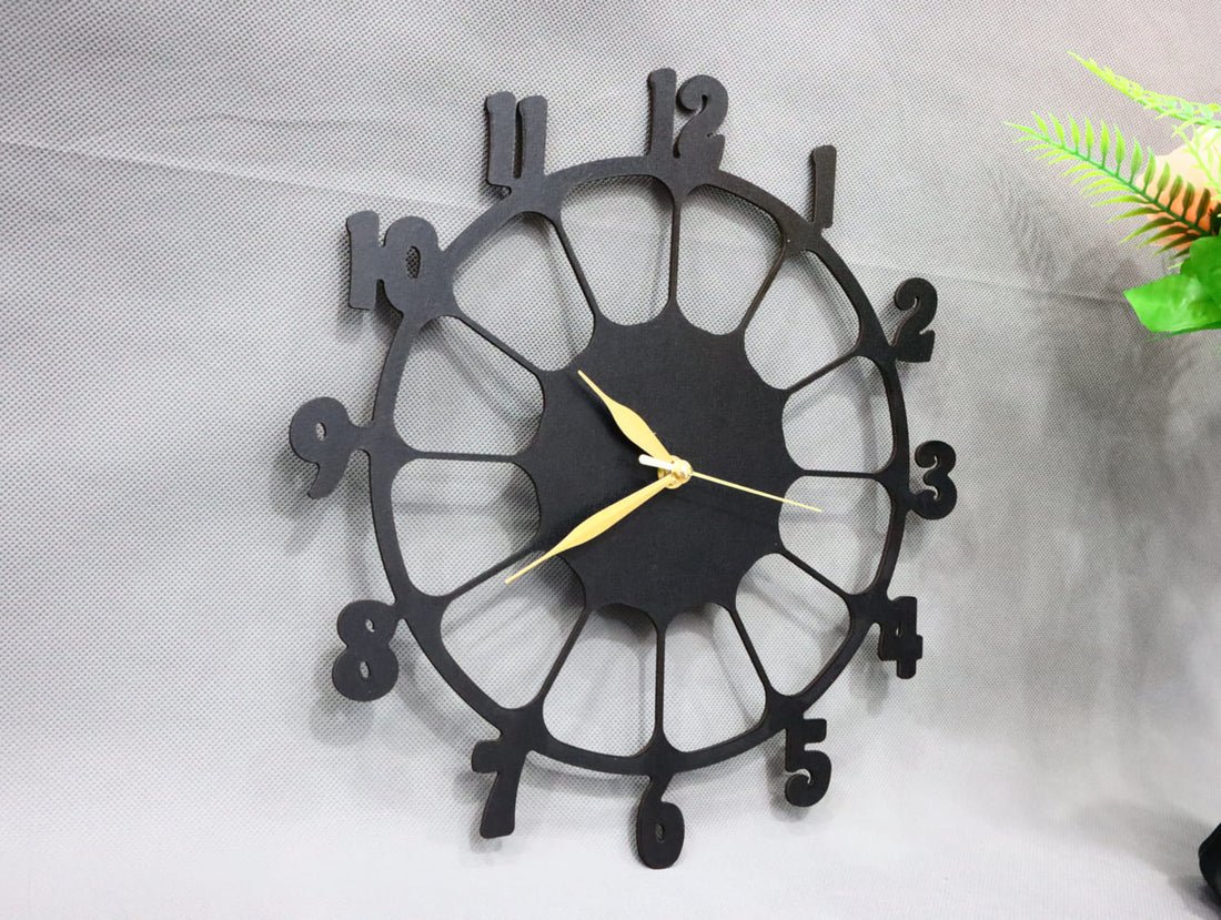 Retro Design 3D Wooden wall clock for Living Room Retro Decor Wall Clock - Image 4