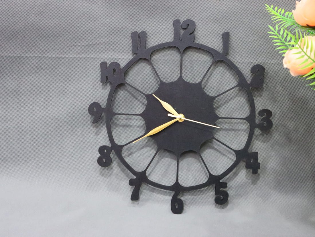 Retro Design 3D Wooden wall clock for Living Room Retro Decor Wall Clock - Image 3