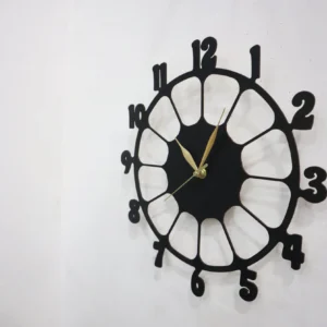 Retro Design 3D Wooden wall clock for Living Room Retro Decor Wall Clock