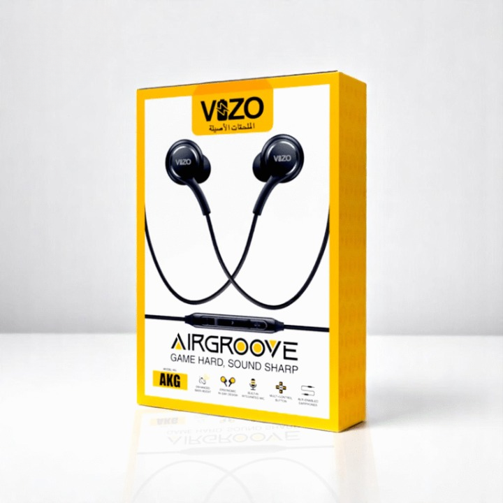 Airgrove AKG Wired Earphones | HD Stereo Sound | Deep Bass | Built - in Mic | 3.5mm Jack | Tangle - Free Cable |…