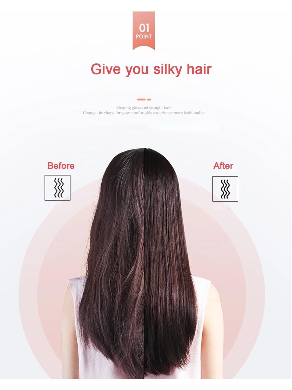 Hair Straightening Comb/Brush, Curling Comb Dual - Purpose Hair Straightener Styling Comb, Splint Does Not Damage…