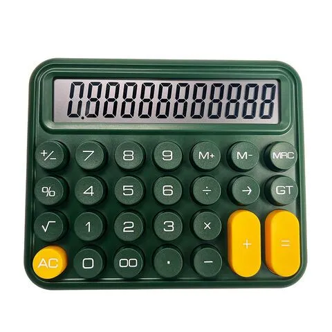 12 digits Keyboard Style Calculator | Mechanical Buttons for Desktop financial accounting cell operated (random… - Image 3