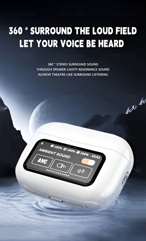 A9 Pro Airpods Pro | Screen Airpods A9 Pro LCD Earbuds - Image 2