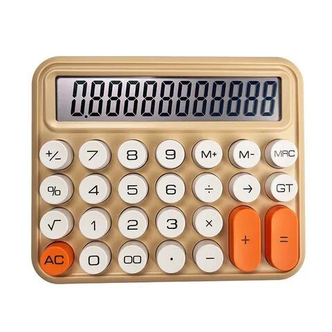 12 digits Keyboard Style Calculator | Mechanical Buttons for Desktop financial accounting cell operated (random… - Image 4