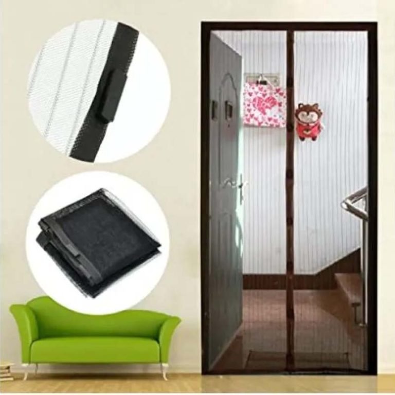 Magic Mesh Deluxe - Hands Free Magnetic Screen Door, Mesh Curtain Keeps Bugs Out - With 6Pcs Double Tape & 6Pcs… - Image 3