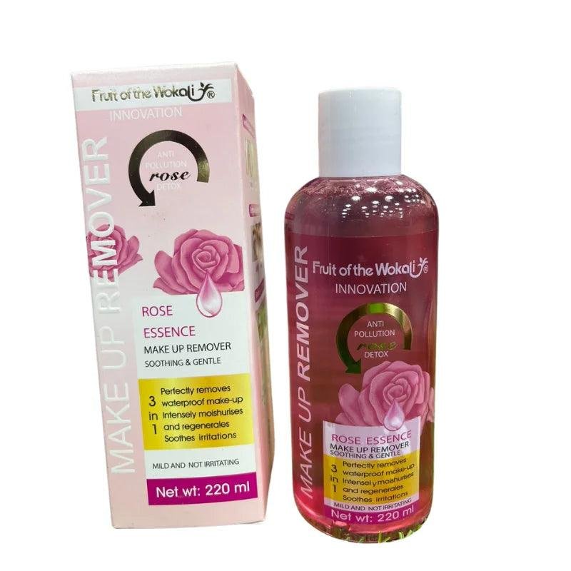 Wokali 3 in 1 Rose Essence Makeup Remover 220ml