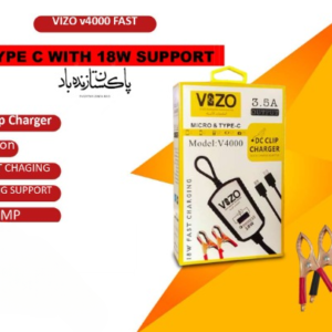 V4000 Dual Cable Clip Charger | Best Quality Type C Charger - 18W Charger - Vizo Charger | DC Clip Charger with…
