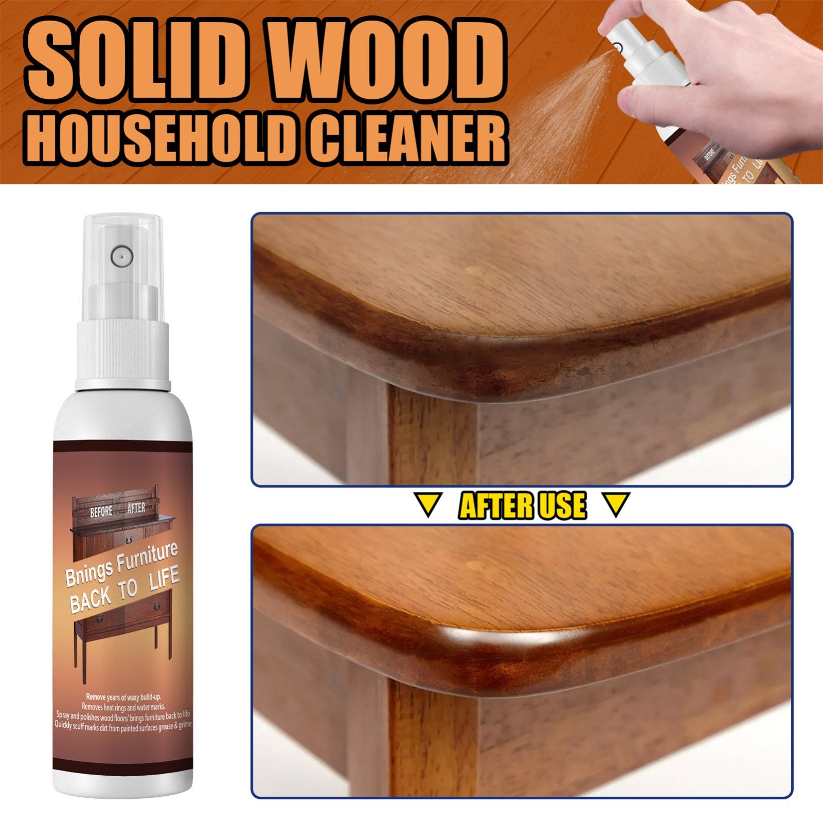 250ML Natural Micro - molecular Spray - Multipurpose Beeswax Furniture Polish Spray For Wood Polish Furniture Care… - Image 2