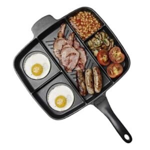 Frying pan 5 - in - 1 Multifunction Breakfast Fryer Pan Saucepan Flat Non - Stick Divided Frying Grill Pan Skillet…