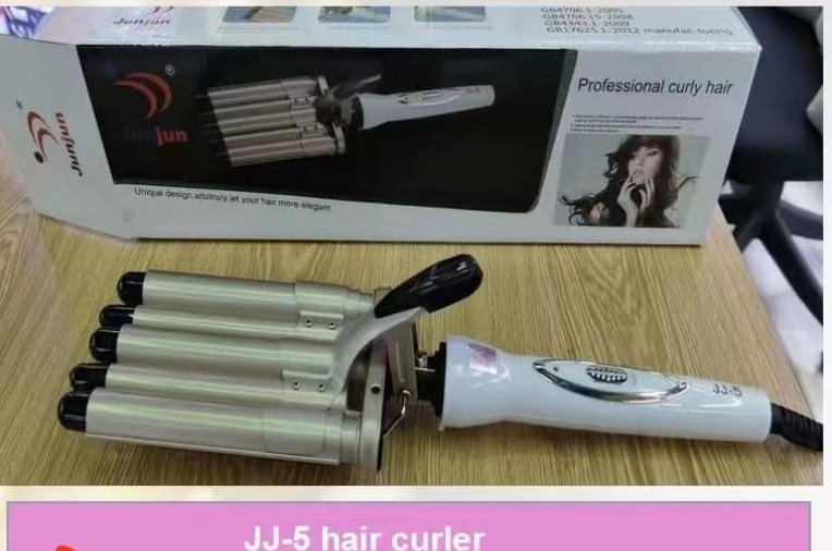 Hair Crimper, 5 Barrel Easy Curling Iron Wand 14 Levels Temperature Adjustable for Do Hairstyle for Girls for… - Image 3