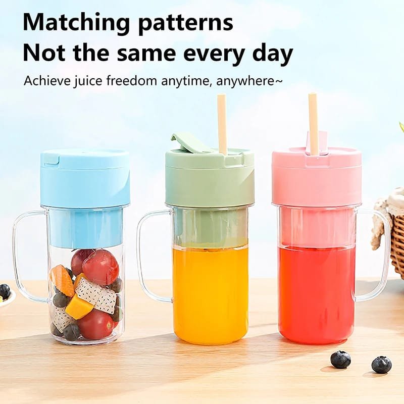 Mason Portable Mini juicer Blender With Straw Cup | Juicer Portable Outdoor Juicing Cup | Home Mini Cordless… - Image 2