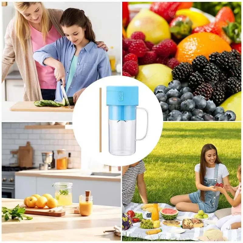 Mason Portable Mini juicer Blender With Straw Cup | Juicer Portable Outdoor Juicing Cup | Home Mini Cordless… - Image 2