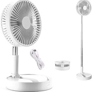 Folding Telescopic Floor Fan Summer Silent Desktop Direct electric Fan For Office Bedroom School (random Color )