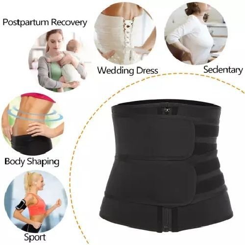 Waist Trainer Belt - Slimming Body Shaper Belts Sport Girdle with two strap - Image 3