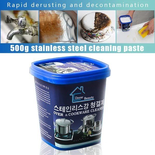 Powerful Stainless Steel Cookware Cleaning Paste Household Car Body Cleaner Washing Pot Bottom Scale Strong Cream… - Image 3