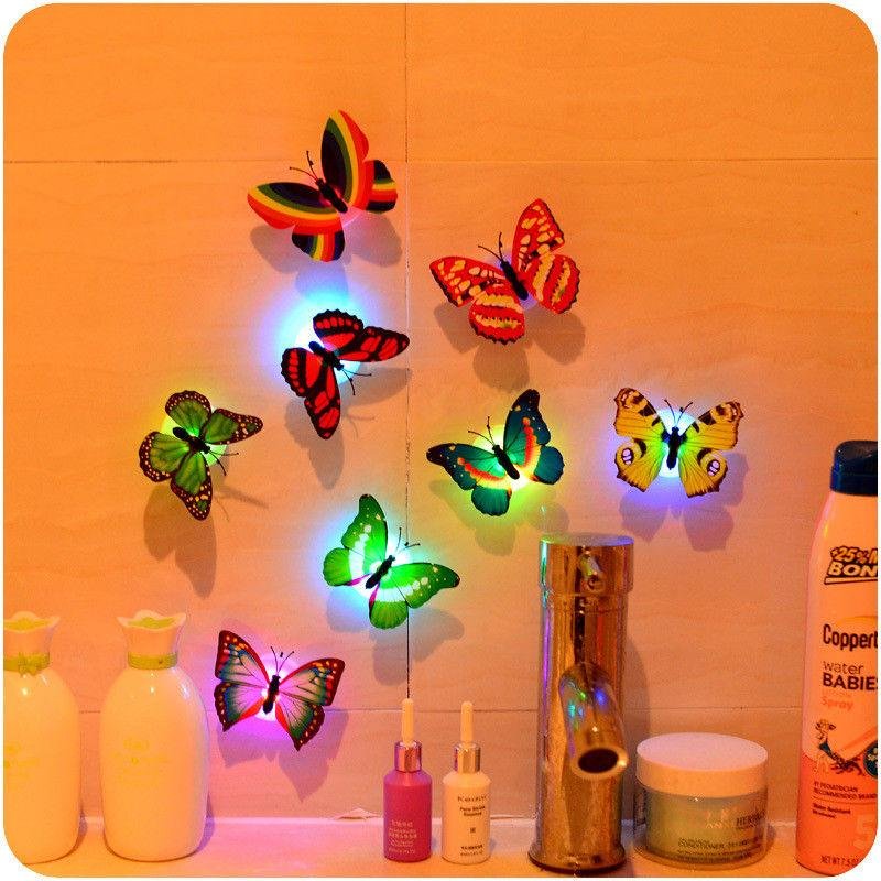 Glow In The Dark 3D Led Butterfly Night Light Led Color Changing for Kids Room (1 PCs Butterfly) - Image 4