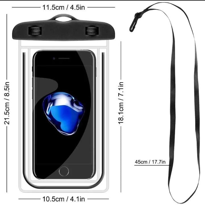 Water Proof Cover Bag for Mobile - Max screen size could be 6.2 inches - Random Color - Image 5
