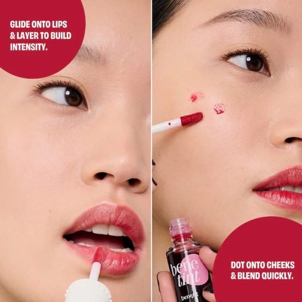 Benefit Bene Tint Rose - tinted Lip & Cheek Stain 12ml - Image 5