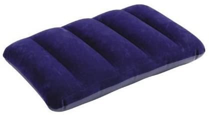 Inflatable Flocked Velvet Camping Sleeping Travel Pillow - Image 2