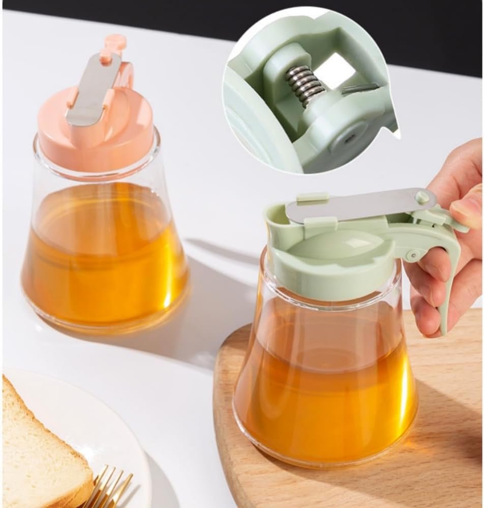 Honey Dispenser No Drip - Easy Squeeze Syrup Dispenser Bottle for Efficient Serving, Honey Squeeze Jar for Kitchen… - Image 5