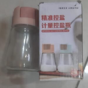 Sealed Seasoning quantitative Bottle salt pepper condiment Dispenser Glass Spice Jar | Salt Control Bottle Press…