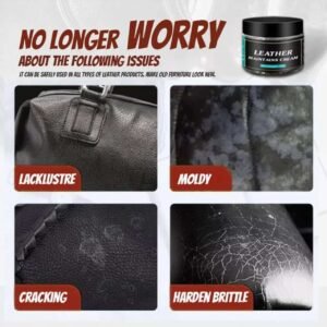Leather Maintain Repair Cream Polish Restore Shine Moisturizing Care for Leather Products Shoe Bag Car Seat (100…