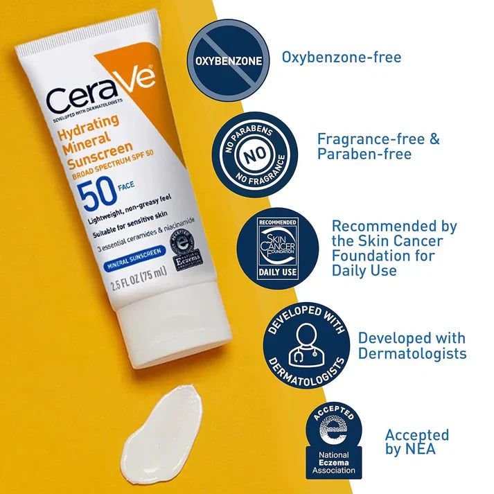 CeraVe 4 in 1 Skincare Kit Night Cream, Sunblock, Cleanser & Serum for Radiant Skin - Image 4