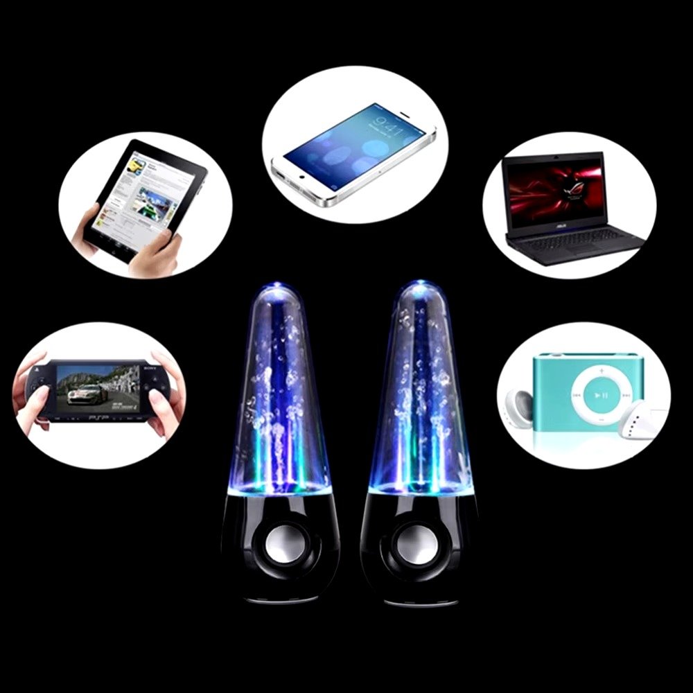 Water dancing speakers ( bullet shape) (random color) - Image 3