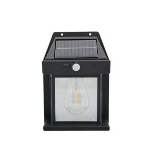 Solar Tungsten Filament Wall Lamp - Outdoor Intelligent Induction Light for Garden, Courtyard & Villa